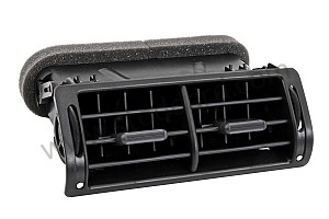 Center Air Vent/Guide 911 1984-98 Left-hand drive / black / black (01C) / OPTION: VEHICLE WITHOUT AIRBAG (Option code: M564)