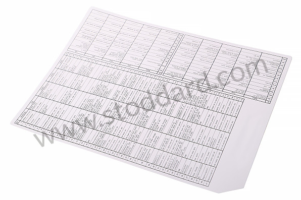 96461020913 - INDICATION STICKER for Porsche 