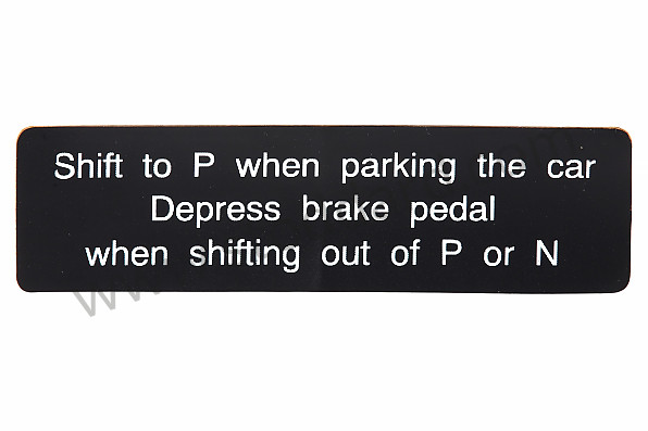 96470112100 - STICKER for Porsche 