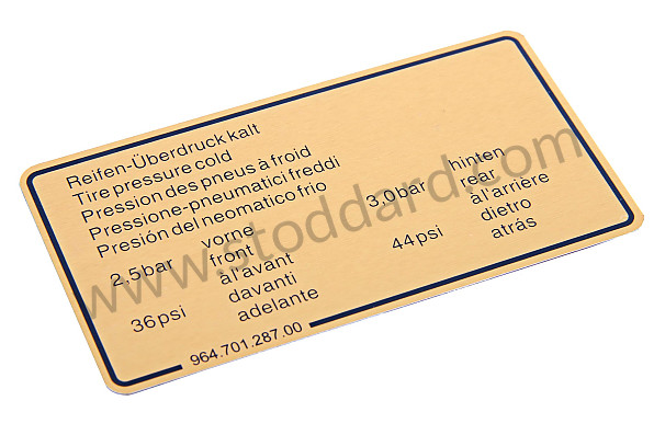 96470128700 - STICKER for Porsche 