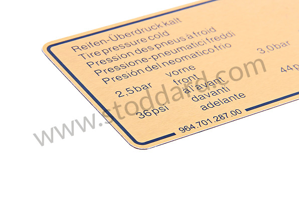 96470128700 - STICKER for Porsche 