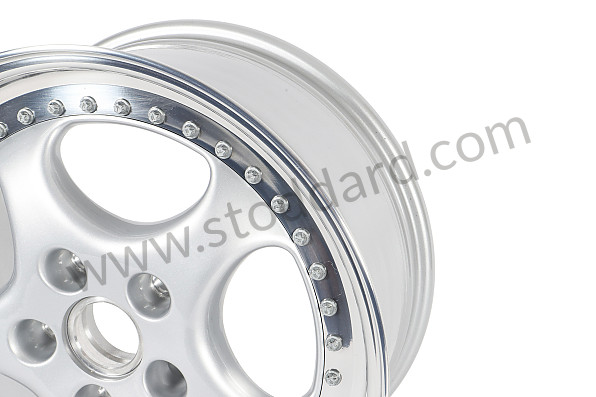 965362136X - ALLOY WHEEL SILVER METALLIC RIM FLANGE POLISHED for Porsche 