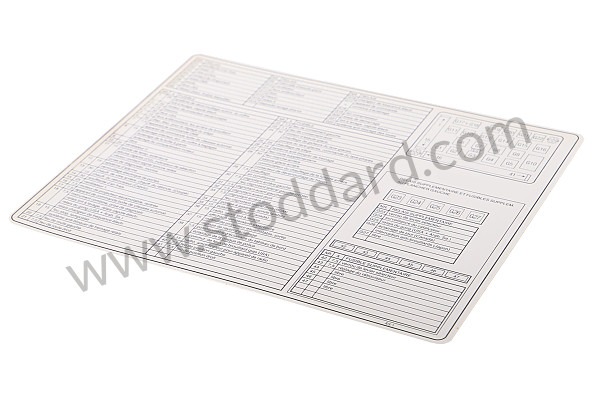 96861024100 - INDICATION STICKER for Porsche 