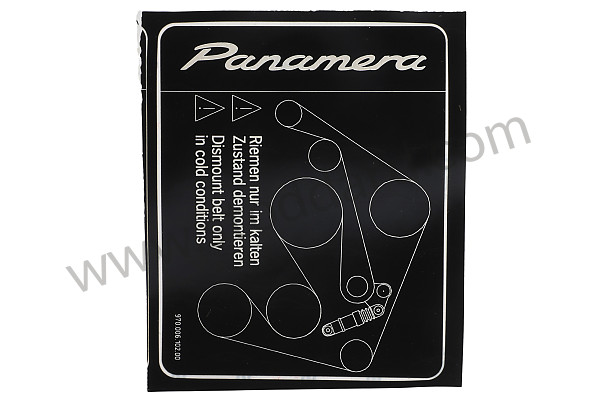 97000610200 - STICKER for Porsche 