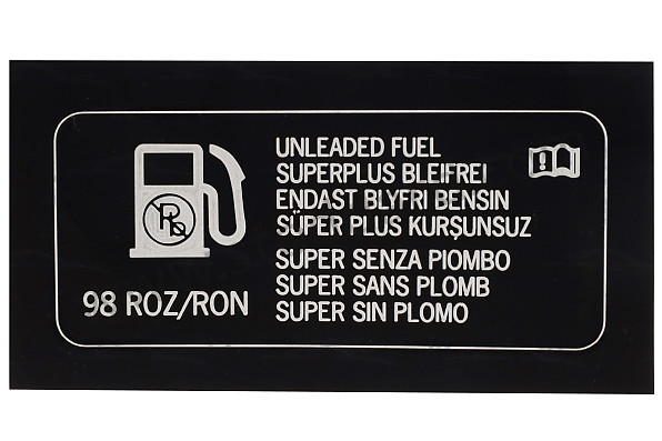 971010001 - DECAL LABEL for Porsche 
