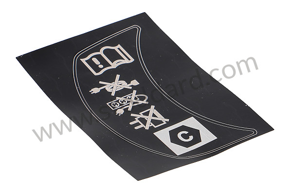 971010534A - DECAL LABEL for Porsche 