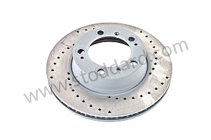 PERFORATED, VENTILATED FRONT BRAKE DISC  (A98635140105RD)