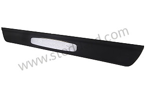 SCUFF PLATE Left-hand drive / black / black (A03) / OPTION: SPECIAL "50TH ANNIVERSARY SPYDER" MODEL (Option code: M091)
