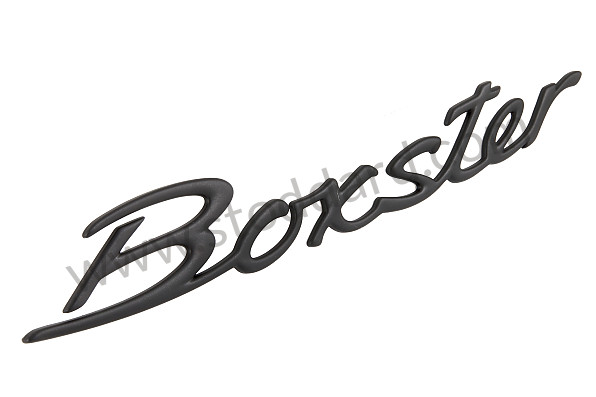 9865592370070C - Boxster Emblem, Black, for rear trunk lid. for Porsche 