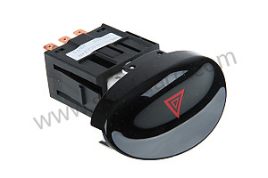 HAZARD WARNING LIGHT SW. Left-hand drive / gloss black / gloss black (A02)