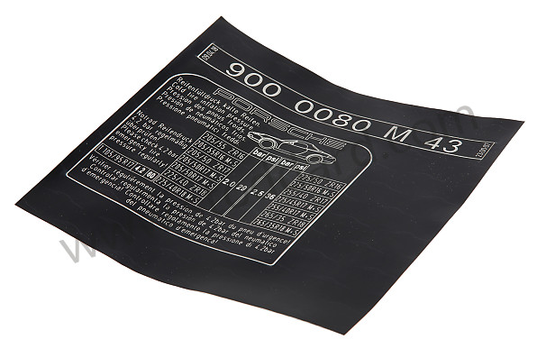 98670128720 - STICKER for Porsche 