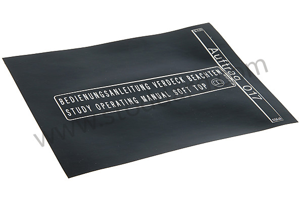 98770140300 - STICKER for Porsche 