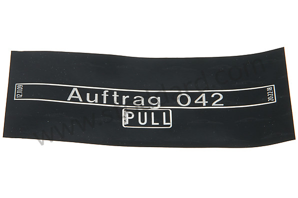 98770140301 - STICKER for Porsche 