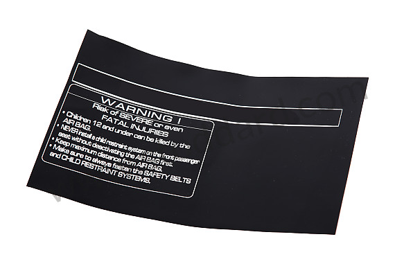 98770143001 - STICKER for Porsche 