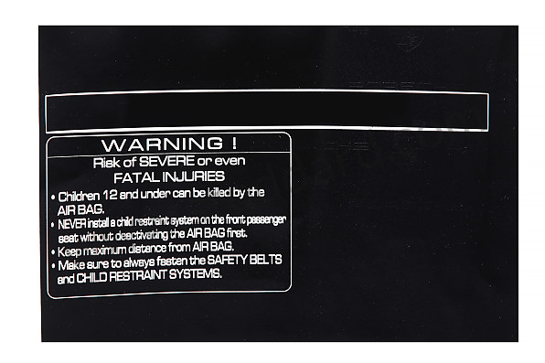 98770143001 - STICKER for Porsche 