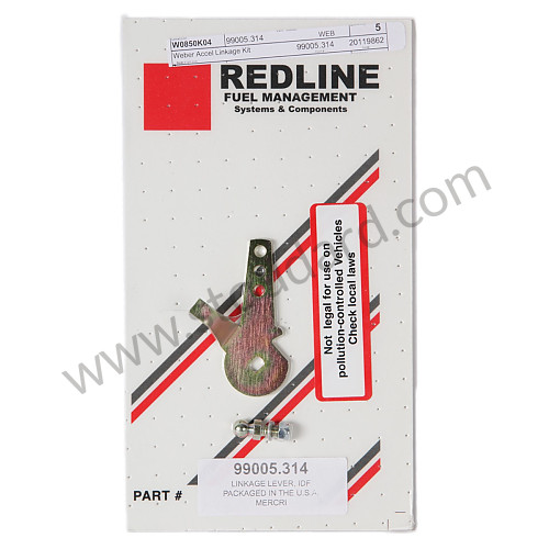 99005314 - Lever, Right Hand for Porsche Weber IDF Carburetors for Porsche 