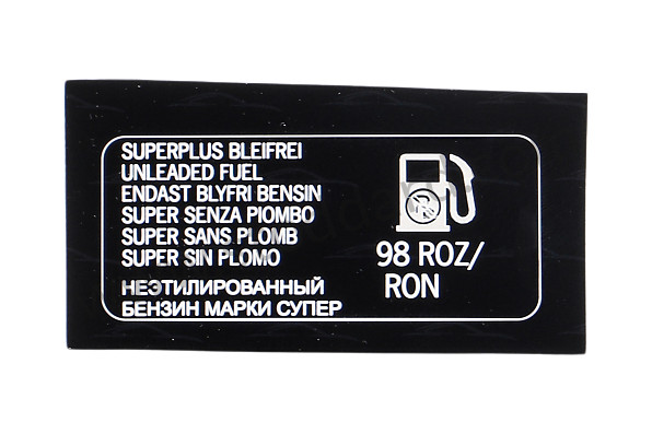 99100611700 - STICKER for Porsche 