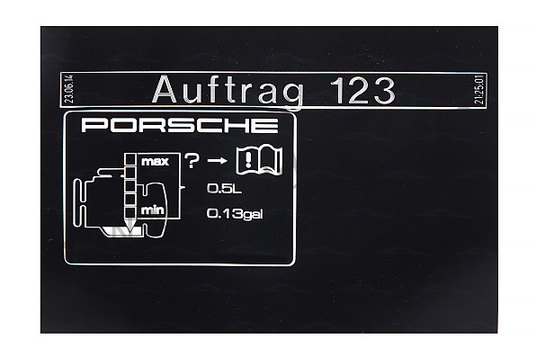 99100620780 - STICKER for Porsche 