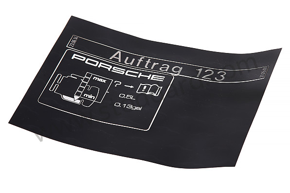 99100620780 - STICKER for Porsche 