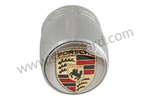 99104460269 - CAP VALVE CAP SILVER CREST COLOURED SET for Porsche 