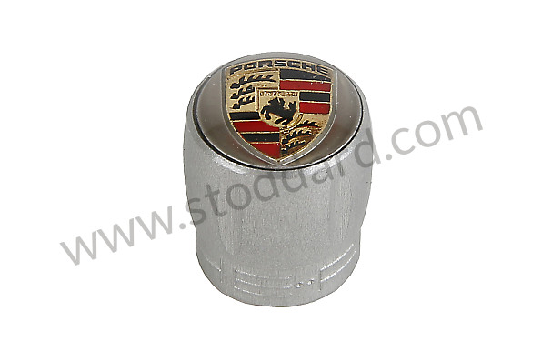 99104460269 - CAP VALVE CAP SILVER CREST COLOURED SET for Porsche 
