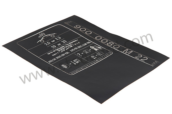 9917012861G - STICKER for Porsche 