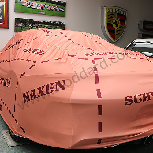 99204401217 - Pink Pig Indoor Soft Car Cover - Genuine Porsche For 911 992 With Aerokit for Porsche 