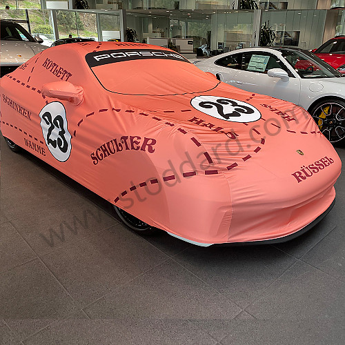 99204401217 - Pink Pig Indoor Soft Car Cover - Genuine Porsche For 911 992 With Aerokit for Porsche 