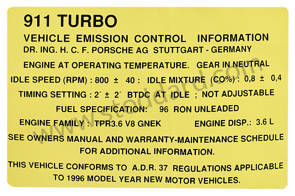 99300610706 - STICKER for Porsche 