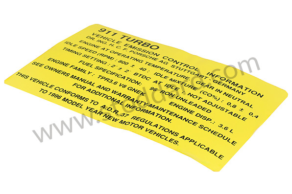 99300610706 - STICKER for Porsche 