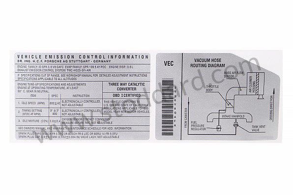 99300610906 - STICKER for Porsche 