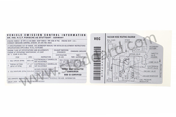 99300610909 - STICKER for Porsche 