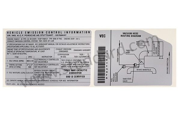 99300610910 - STICKER for Porsche 