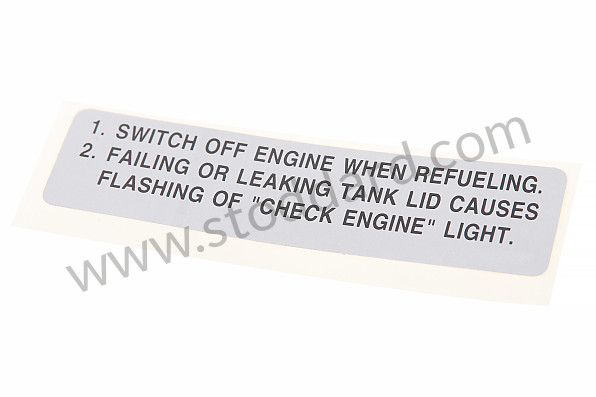 99300611800 - STICKER for Porsche 