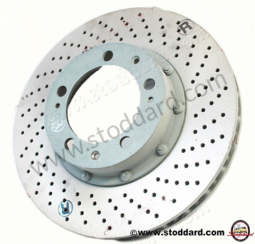 99335104610 - Brake Disc Rotor - Front Right - 993 Turbo / Carrera 4s for Porsche 993 Turbo &bull; 1995 &bull; 993 Turbo &bull; Coupe &bull; Manual Gearbox, 6 Speed