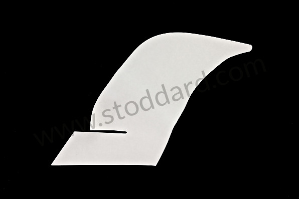 993559325063YK - Stone Guard Decal (clear), Left 993 Turbo for Porsche 