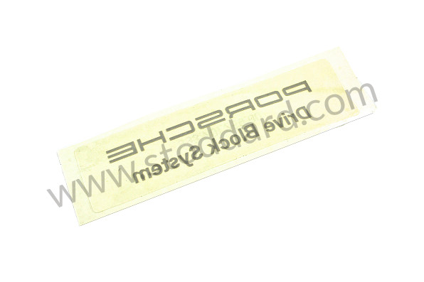 99370125000 - Immobiliser Decal For 993 1994-98 for Porsche 