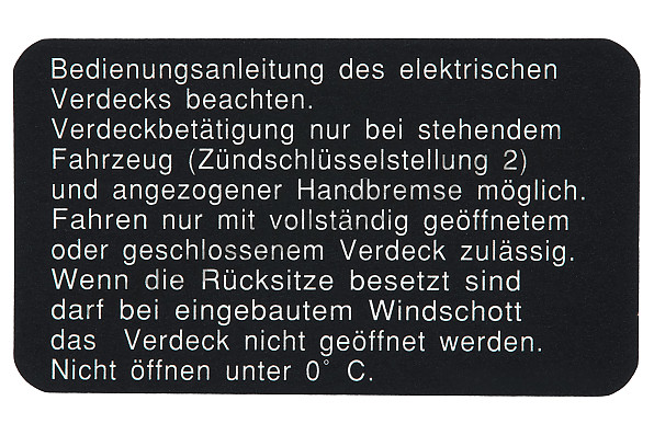 99370140106 - STICKER for Porsche 