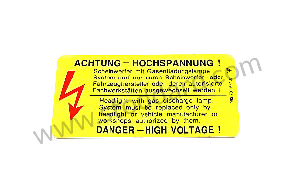 99370163101 - STICKER for Porsche 