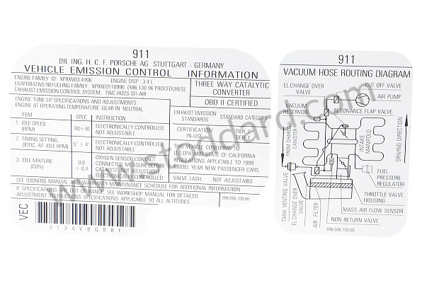 99600610900 - STICKER for Porsche 
