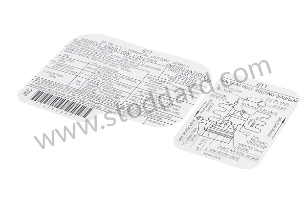 99600610900 - STICKER for Porsche 