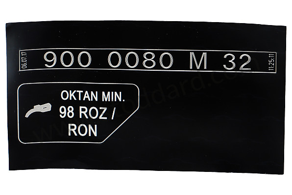 99600611701 - STICKER for Porsche 
