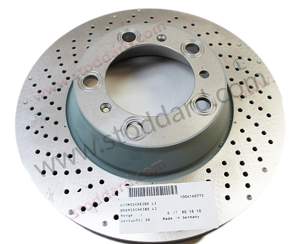 99635240590 - Left Rear Brake Disc Rotor For 996 Cup for Porsche 