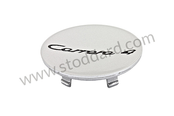 996361303109A1 - Wheel Trim Cap, Silver, Carrera 4 for Porsche 