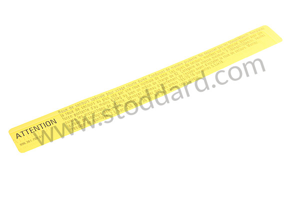99636170101 - STICKER for Porsche 