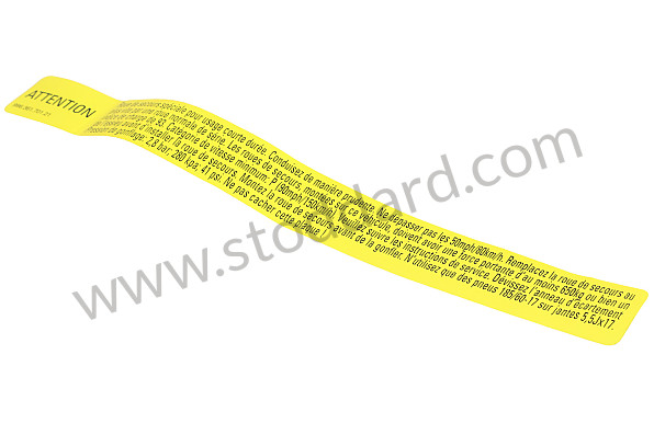 99636170121 - STICKER for Porsche 