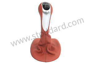 GEARSHIFT KNOB Boxster red/silver / Boxster red/silver (FBM) (99642407505ENO)