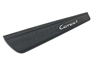 SCUFF PLATE Left-hand drive / black / black (A03) (99655130301A03)