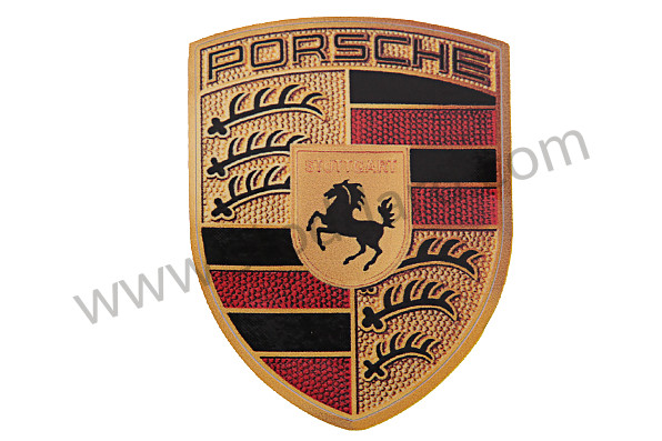 99655921190 - Porsche Crest Decal 2 X 2.5 As Fitted To Factory Race Cars for Porsche 