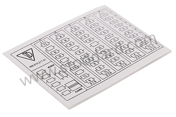 99661021701 - INDICATION STICKER for Porsche 